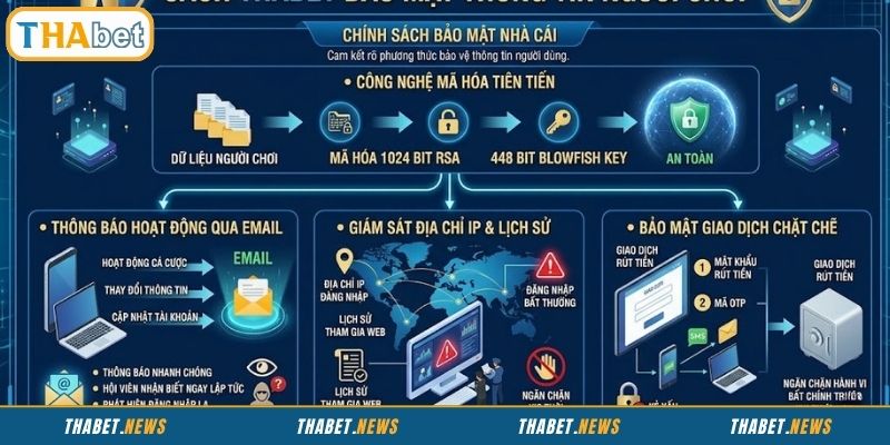 Cách THABET bảo mật thông tin của hội viên