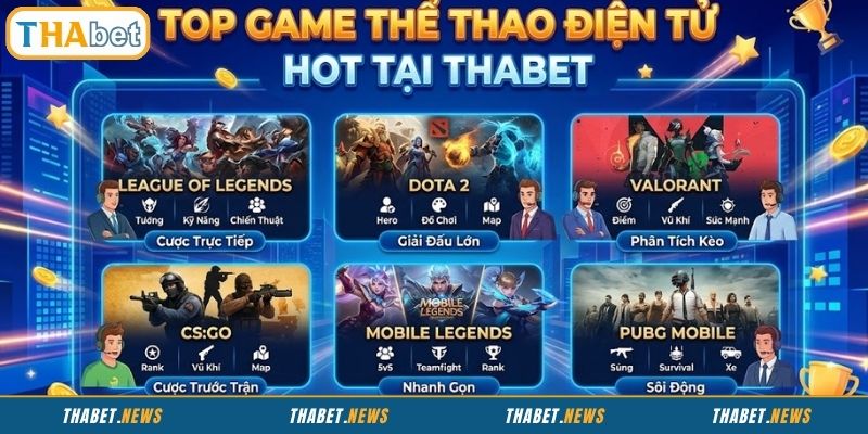 Chia sẻ game thể thao điện tử hấp dẫn tại THABET