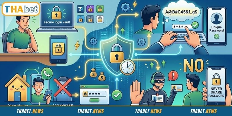 Điều cần lưu ý để hạn chế quên mật khẩu THABET