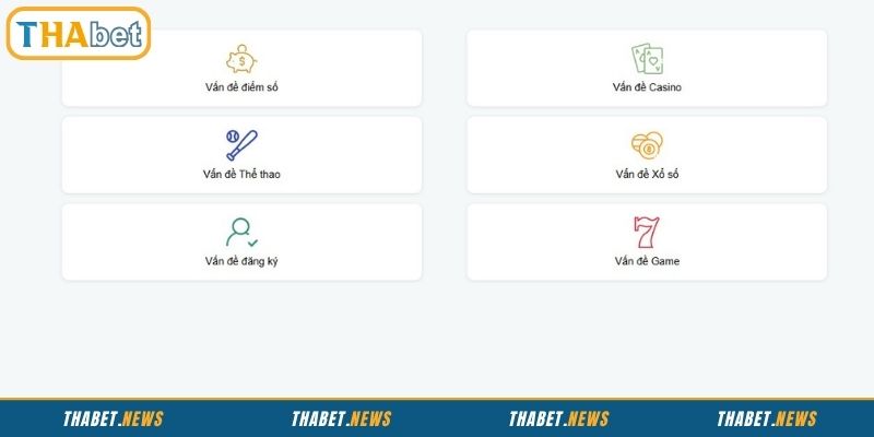 Liên hệ THABET qua chat trực tuyến nhanh chóng