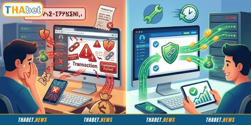 Lỗi nạp tiền THABET vì nhập sai nội dung chuyển khoản