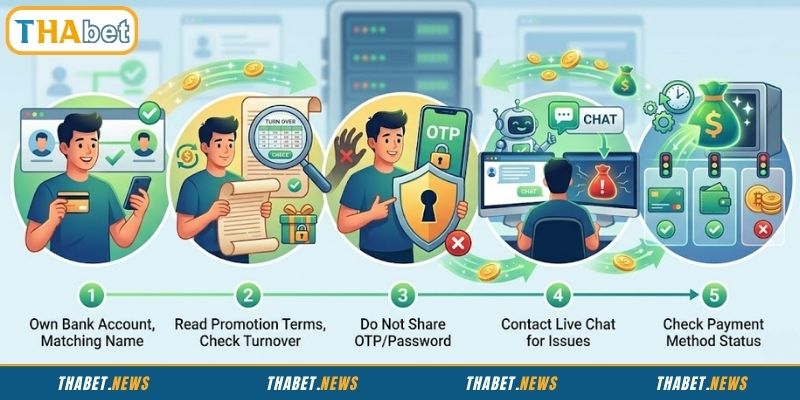 Những điều cần nhớ để nạp tiền THABET an toàn, nhanh chóng